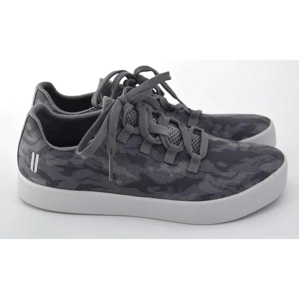 NOBULL Canvas Trainer Mens 11.5 Grey Tiger Camo Excellent Low Top Sneaker